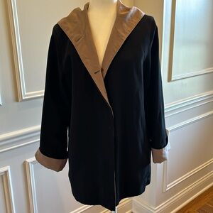 Jones New York Black Raincoat